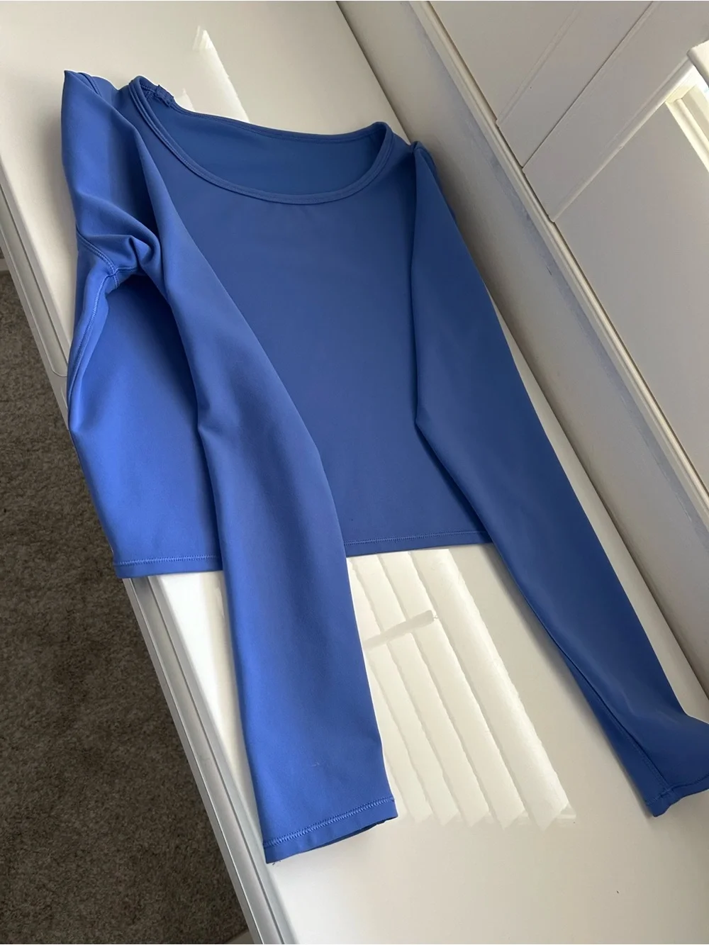 lululemon athletica Royal Blue Long-Sleeve Crew Top